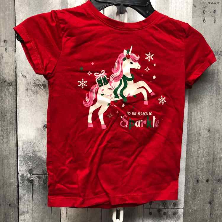 Size 4/5 Red/Green Holiday Brands T Shirt