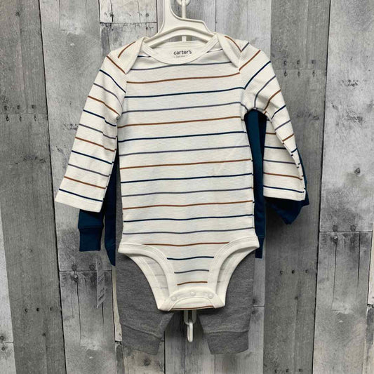 Size 9 Months Blue/White Just One You Shirt/Pants