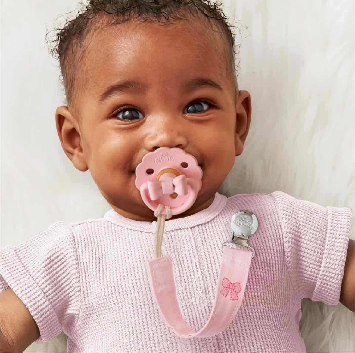 2pk Itzy Clip Fabric Pacifier Strap - More Options - OodlesCB