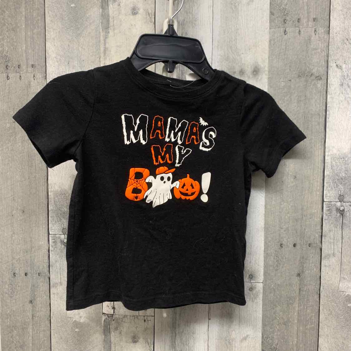 Size 4T Black Graphic Holiday Brands T Shirt