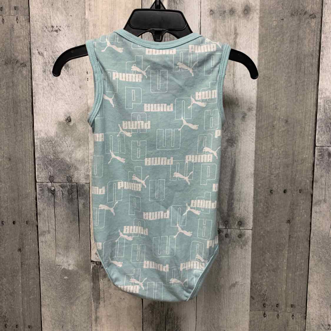 Size 12 Months Blue/White Puma Bodysuit
