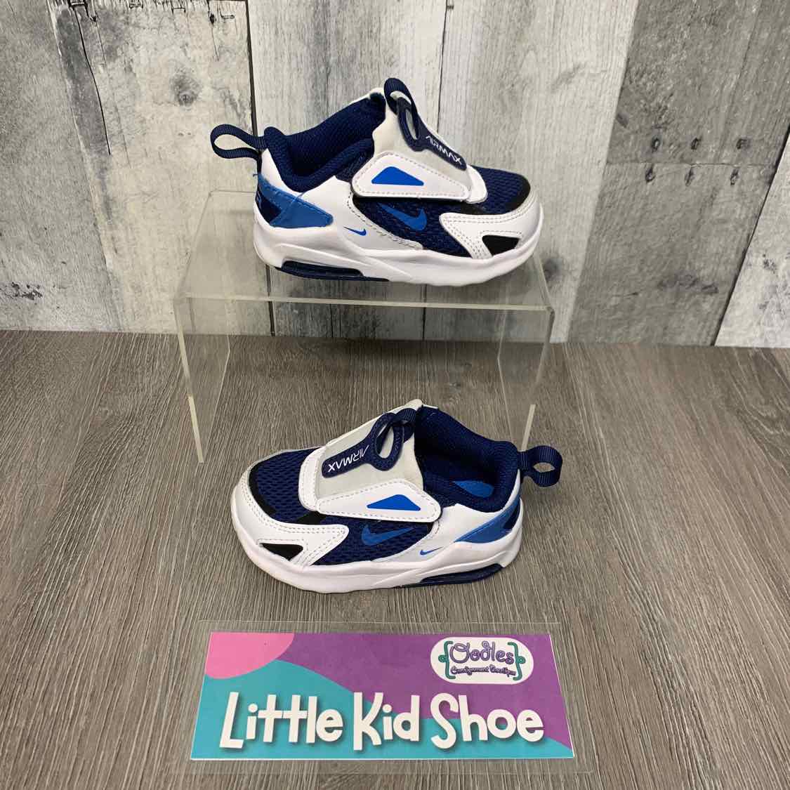 Size 5 White/Blue Sport Brand Sneakers