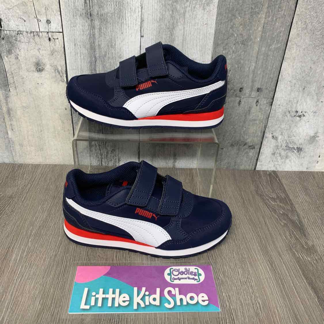 Size 1 Navy/Red Puma Sneakers