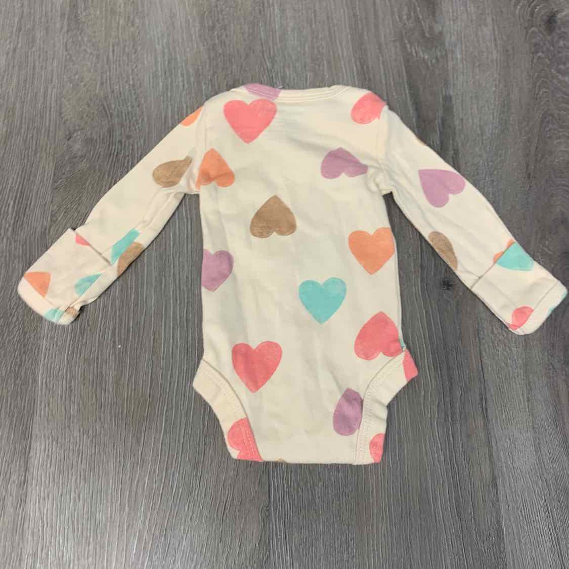 Size Preemie Tan Print Carter's Bodysuit