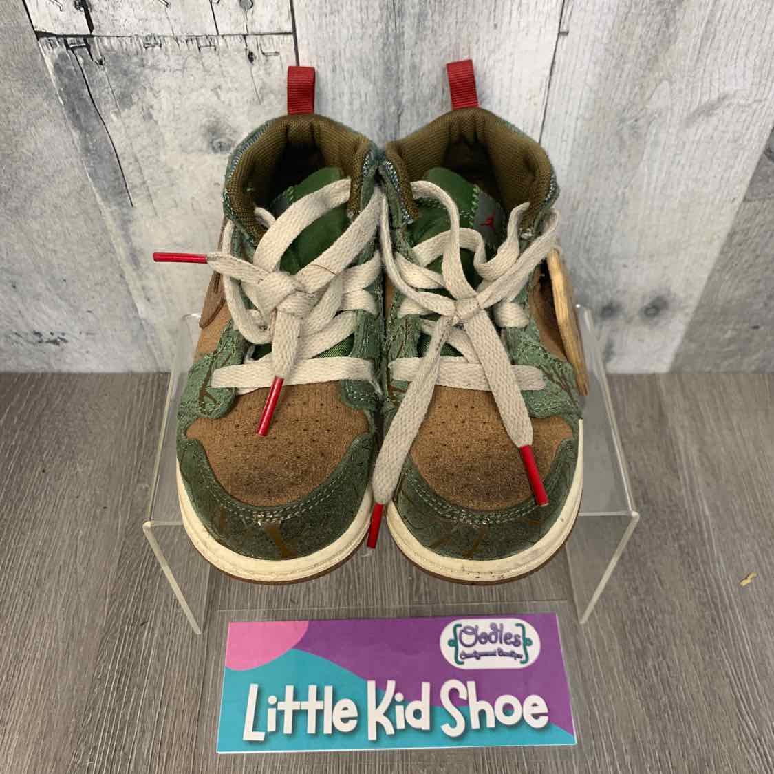 Size 10 Green/Brown Sport Brand Sneakers