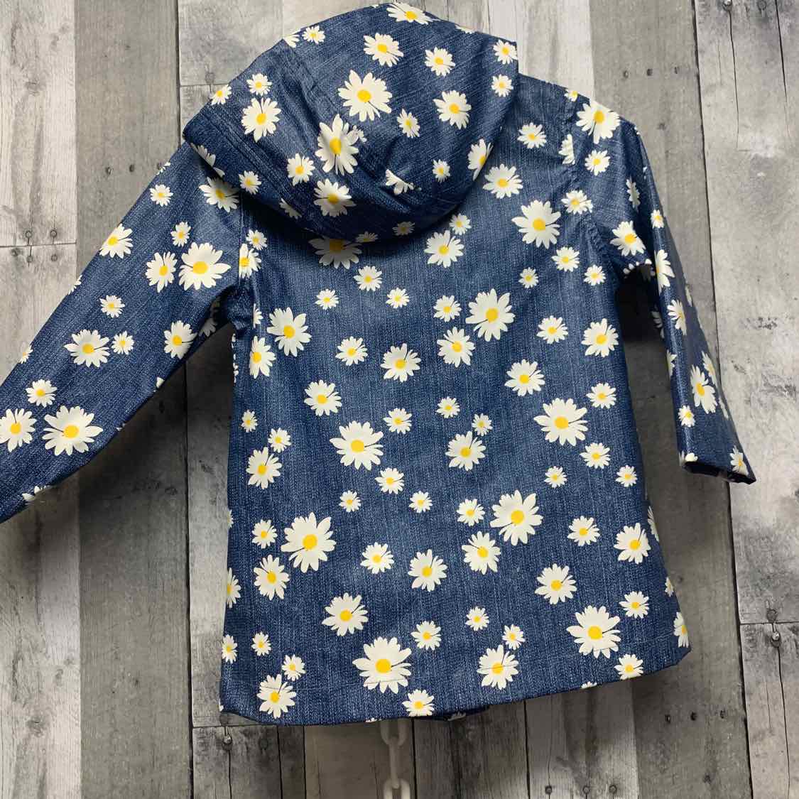 Size 4 Blue Floral Print Pink Platinum Light Jacket
