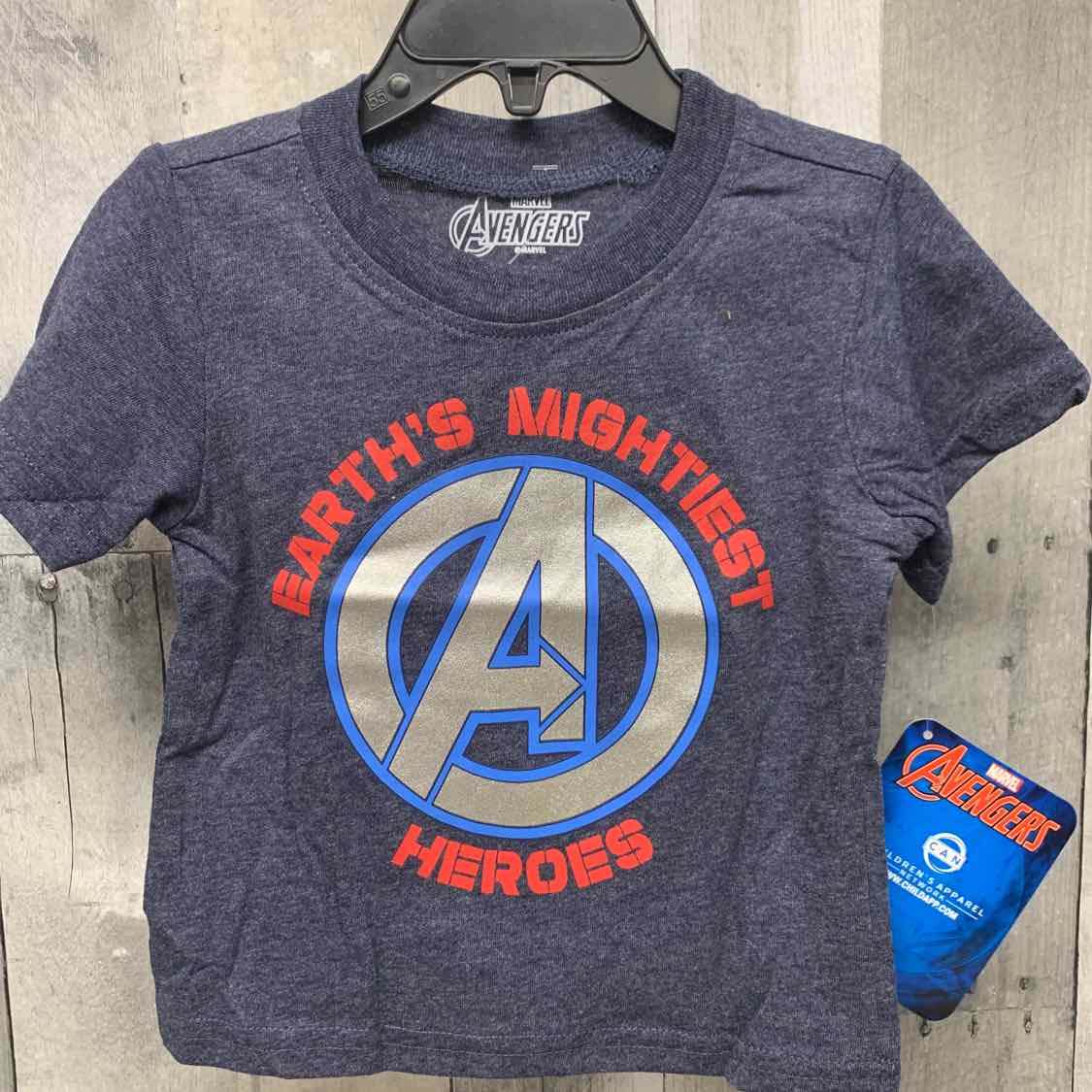 Size 2T Navy Graphic Marvel T Shirt