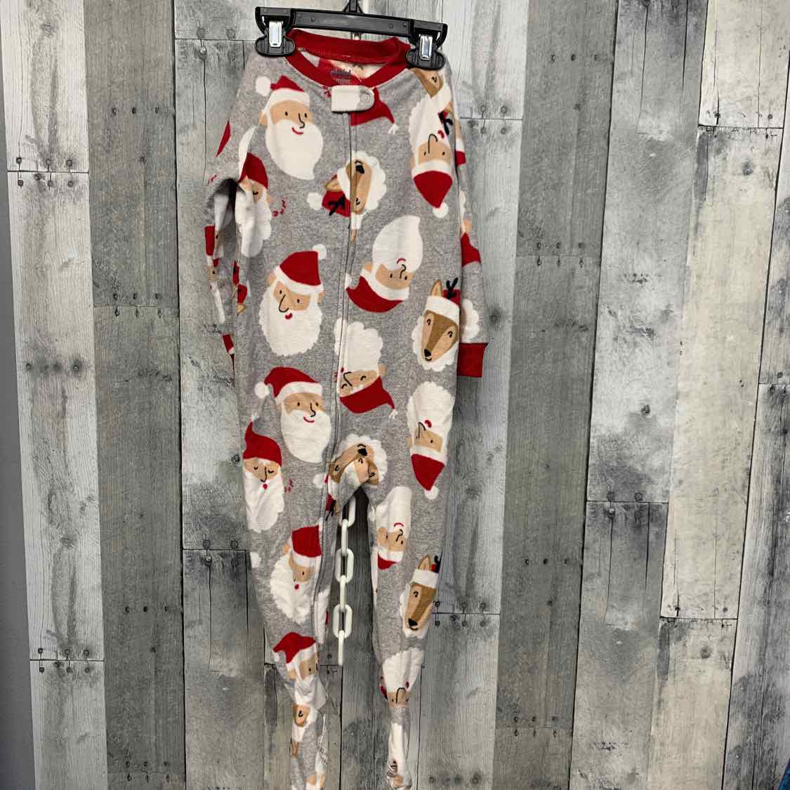 Size 2T Gray Print Child of Mine Footy PJs