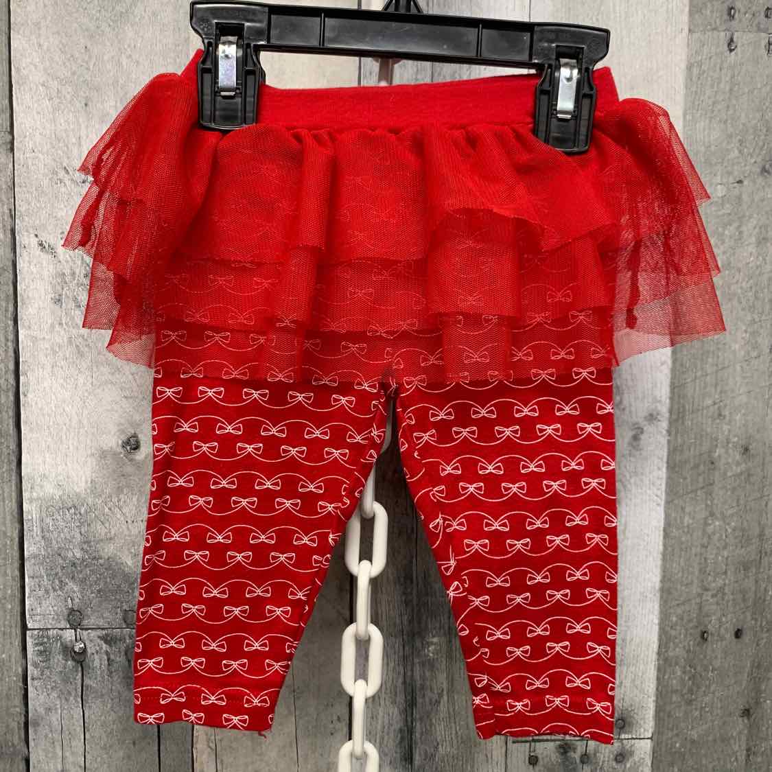 Size 6 Months Red/White Carter's Leggings