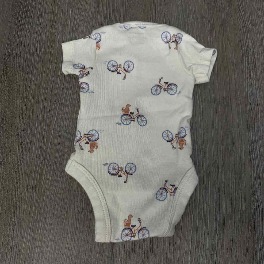 Size Preemie White Plaid Gerber Bodysuit