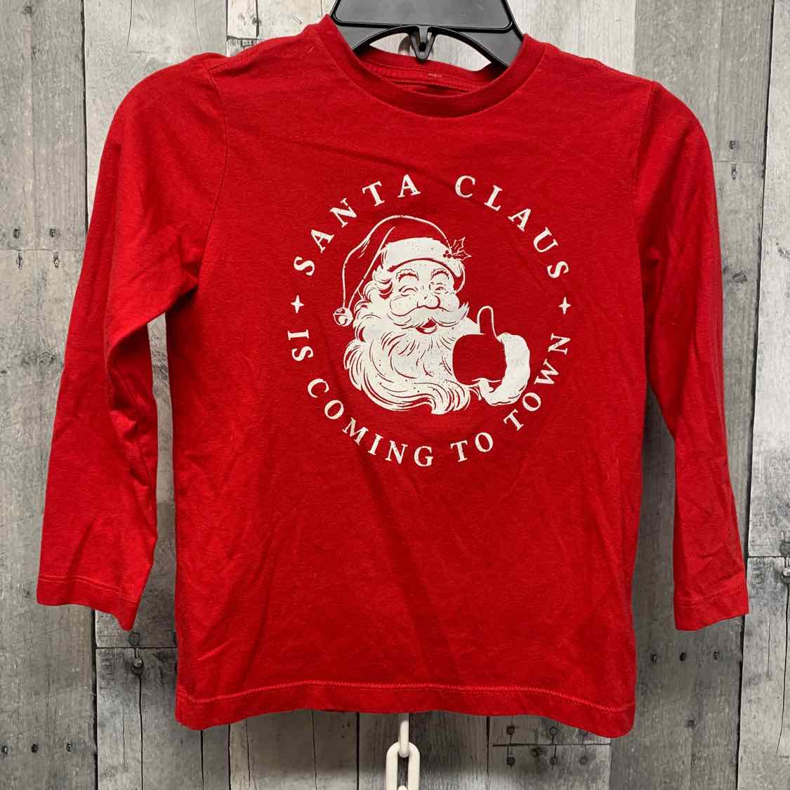 Size 4/5 Red Graphic Holiday Brands Long Sleeve Shirt