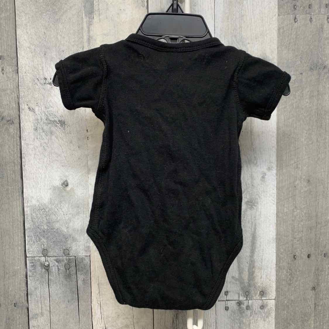 Size 6 Months Black Graphic B Brand Bodysuit