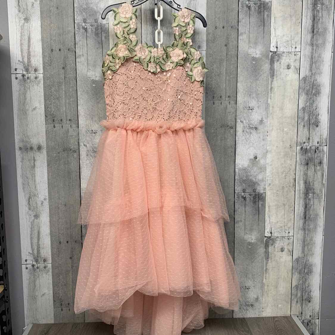 Size 7 Pink/Green Name Brand Dress - Party