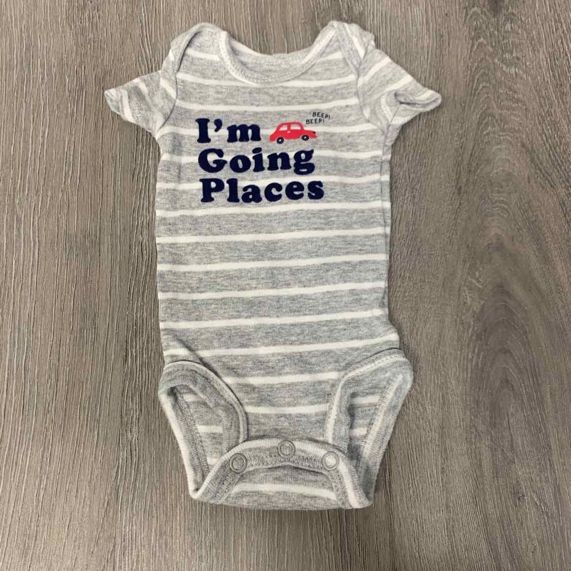 Size Preemie Gray/Navy Carter's Bodysuit - OodlesCB