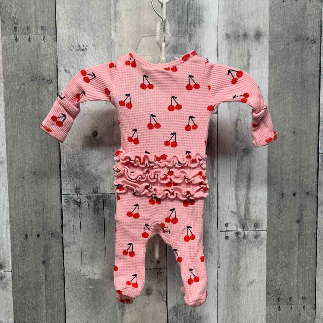 Size Newborn Pink Print Boutique Brand Footy PJs
