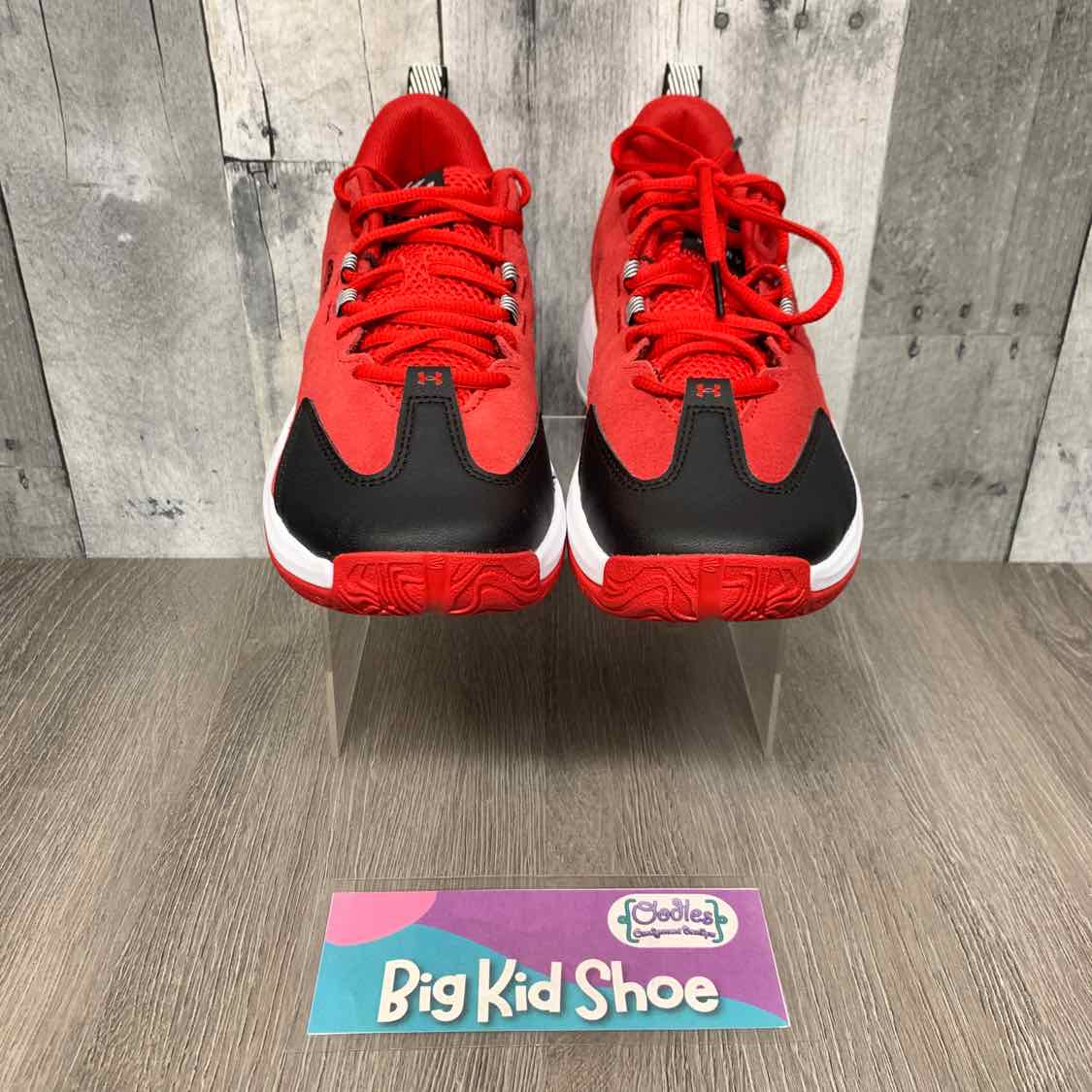 Size 5 Red/Black Sport Brand Sneakers