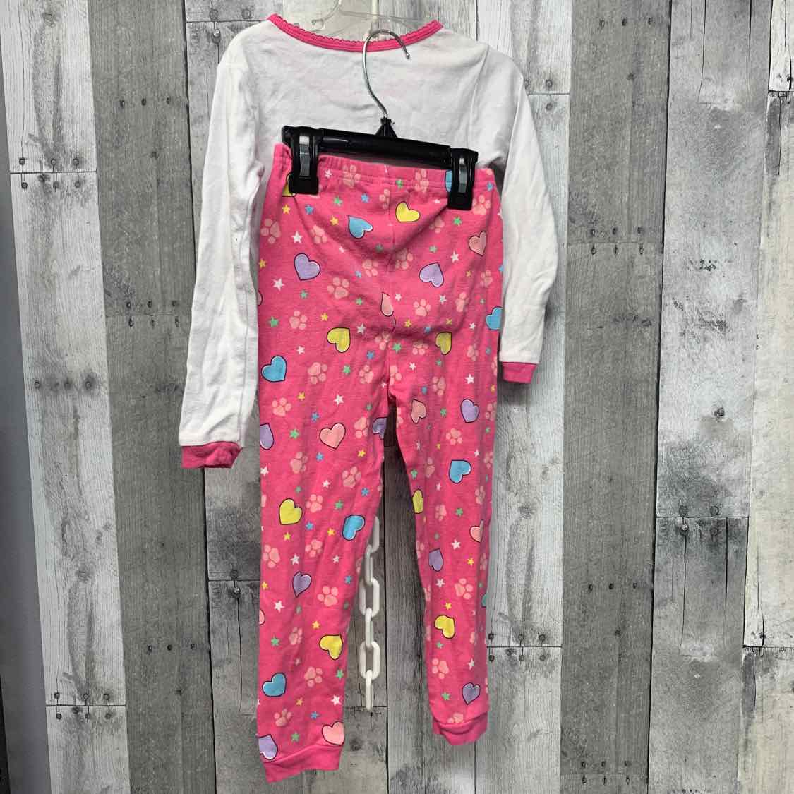 Size 5T White/Pink Paw Patrol 2pc PJs
