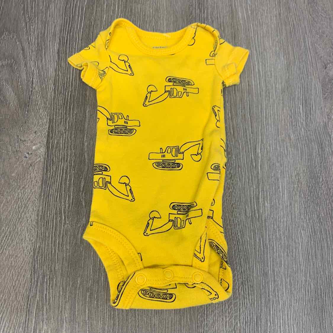 Size Preemie Yellow/Black Carter's Bodysuit