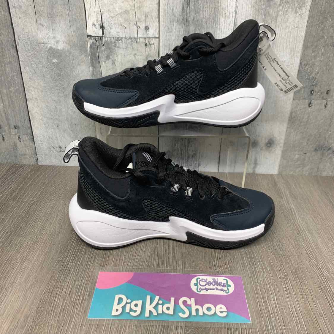Size 4.5 Black/White Sport Brand Sneakers