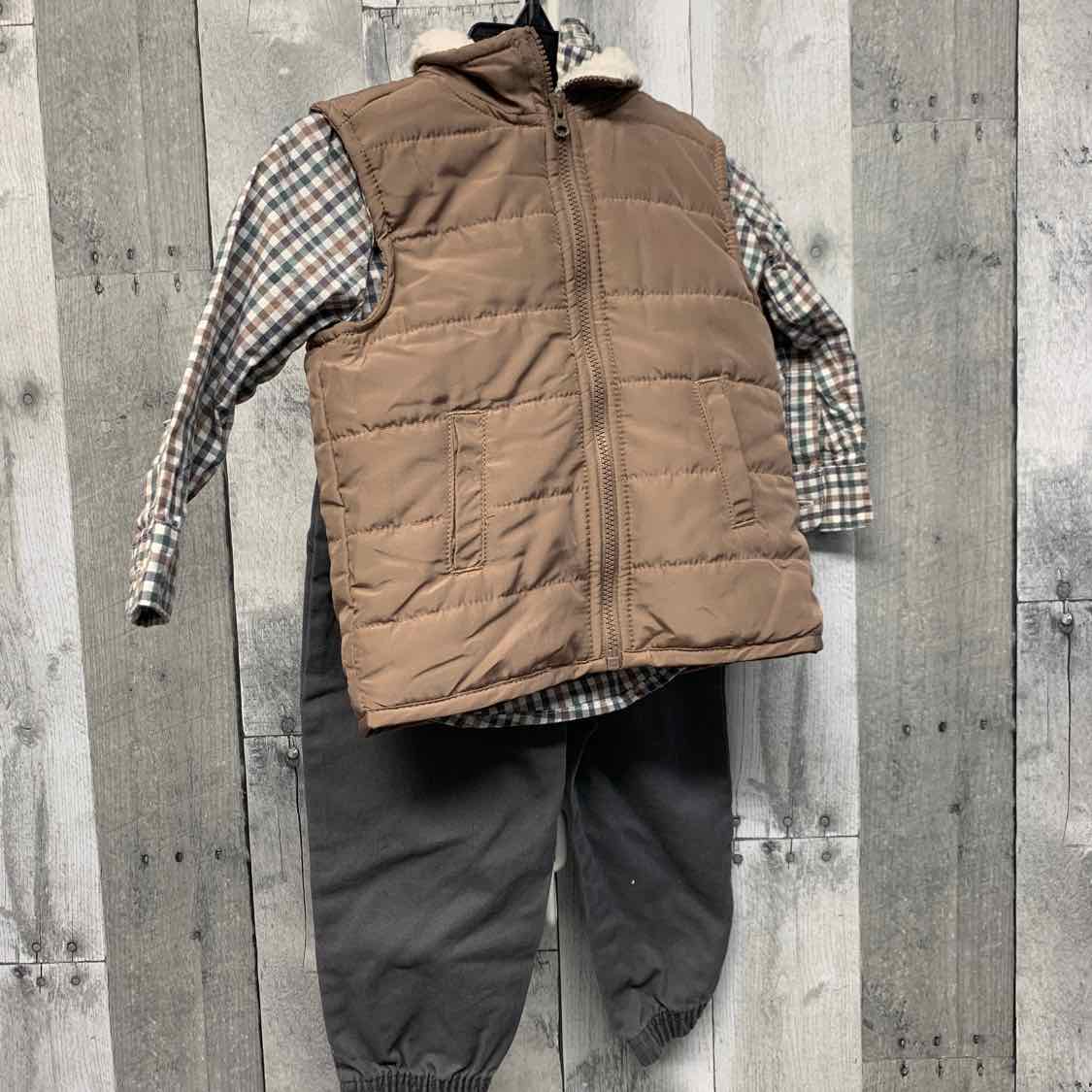 Size 18 Months Gray/Tan Just One You Shirt/Pants