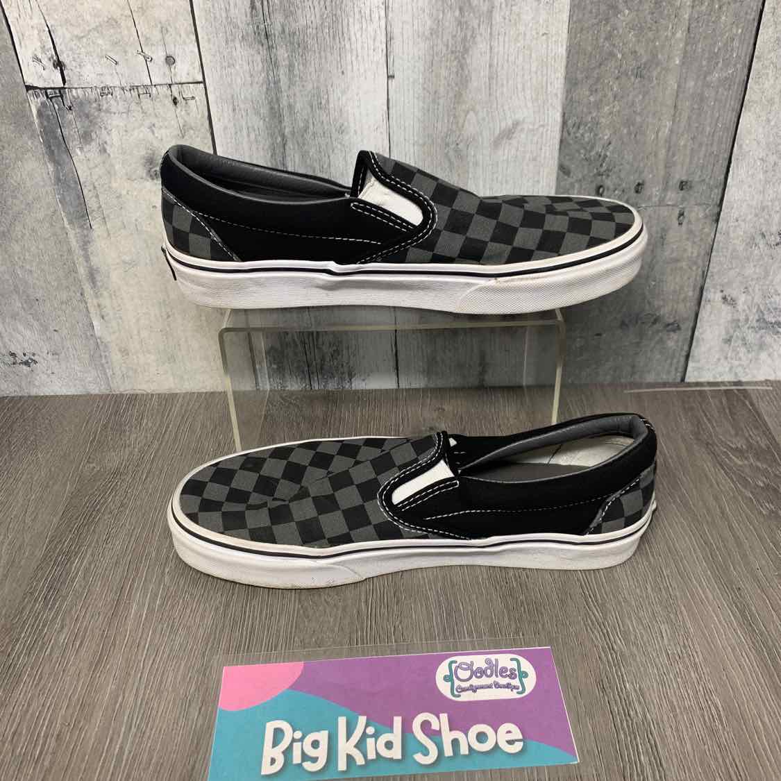 Size 6.5 Black/Gray Vans Sneakers