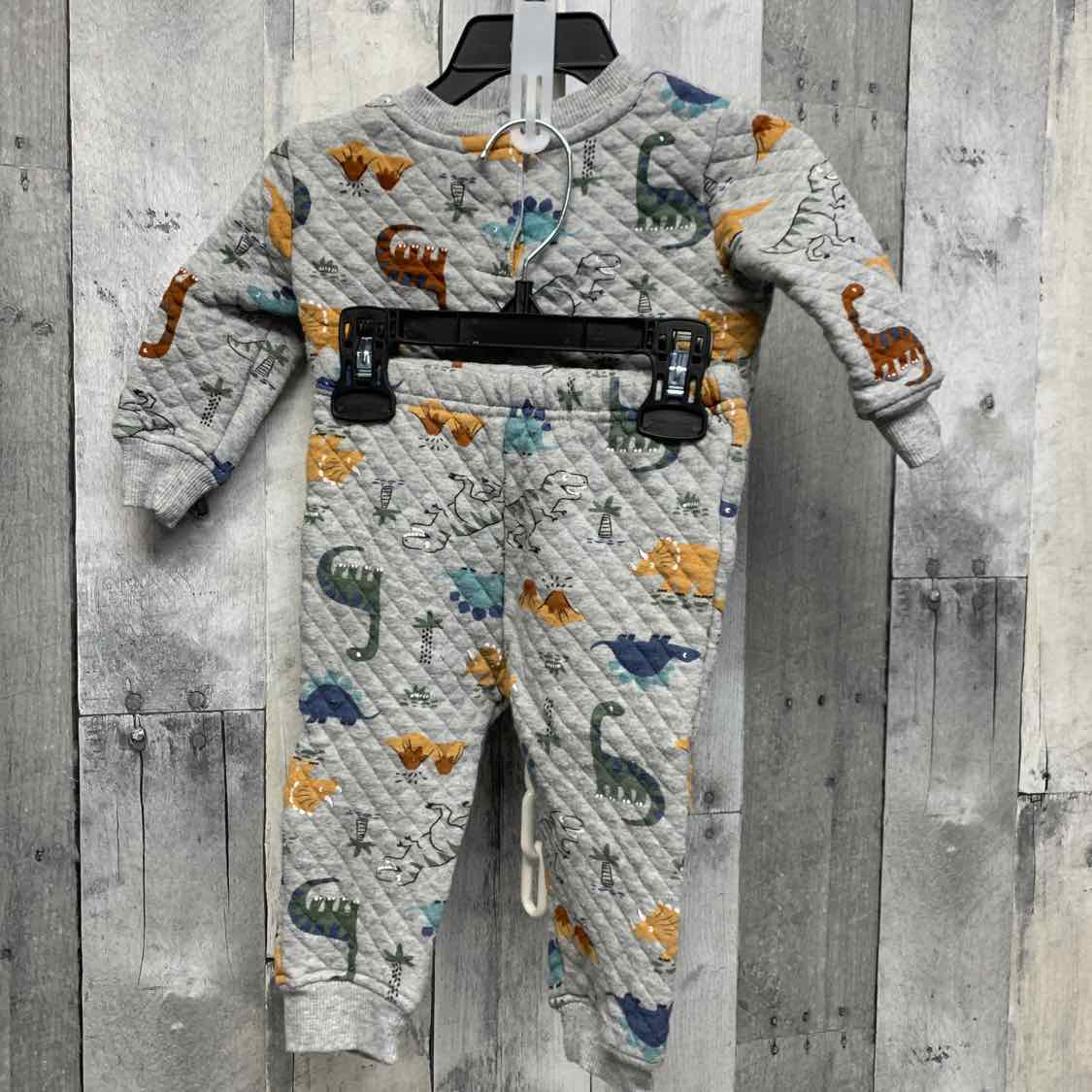 Size 9 Months Gray Plaid Koala Baby/Kids Sweats - 2pc