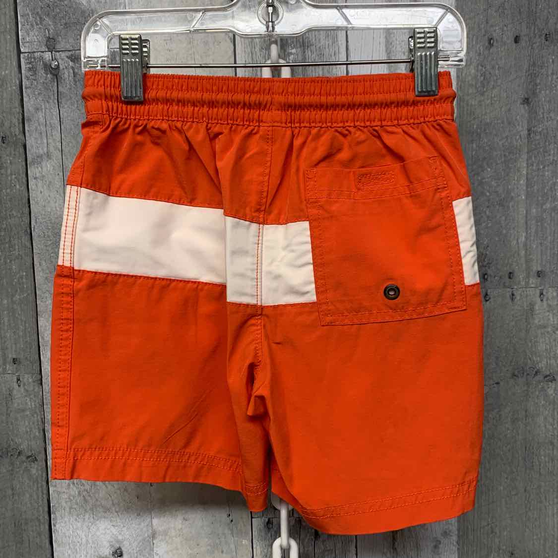 Size Small Orange/White Old Navy Swim Trunks