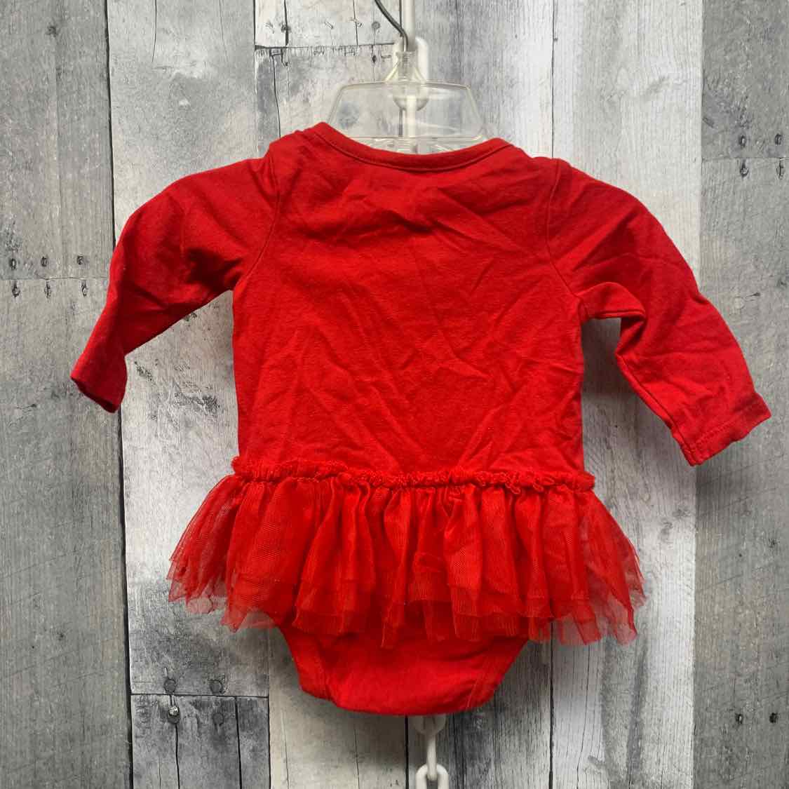 Size 0-3 Months Red Graphic Cat & Jack Romper