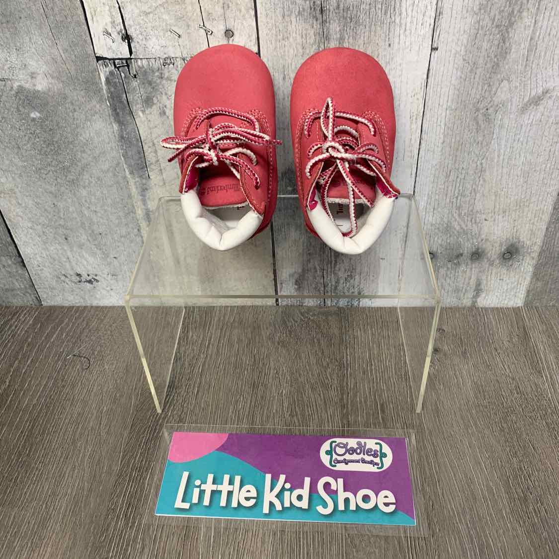 Size 1 Pink Timberland Soft Sole Shoes