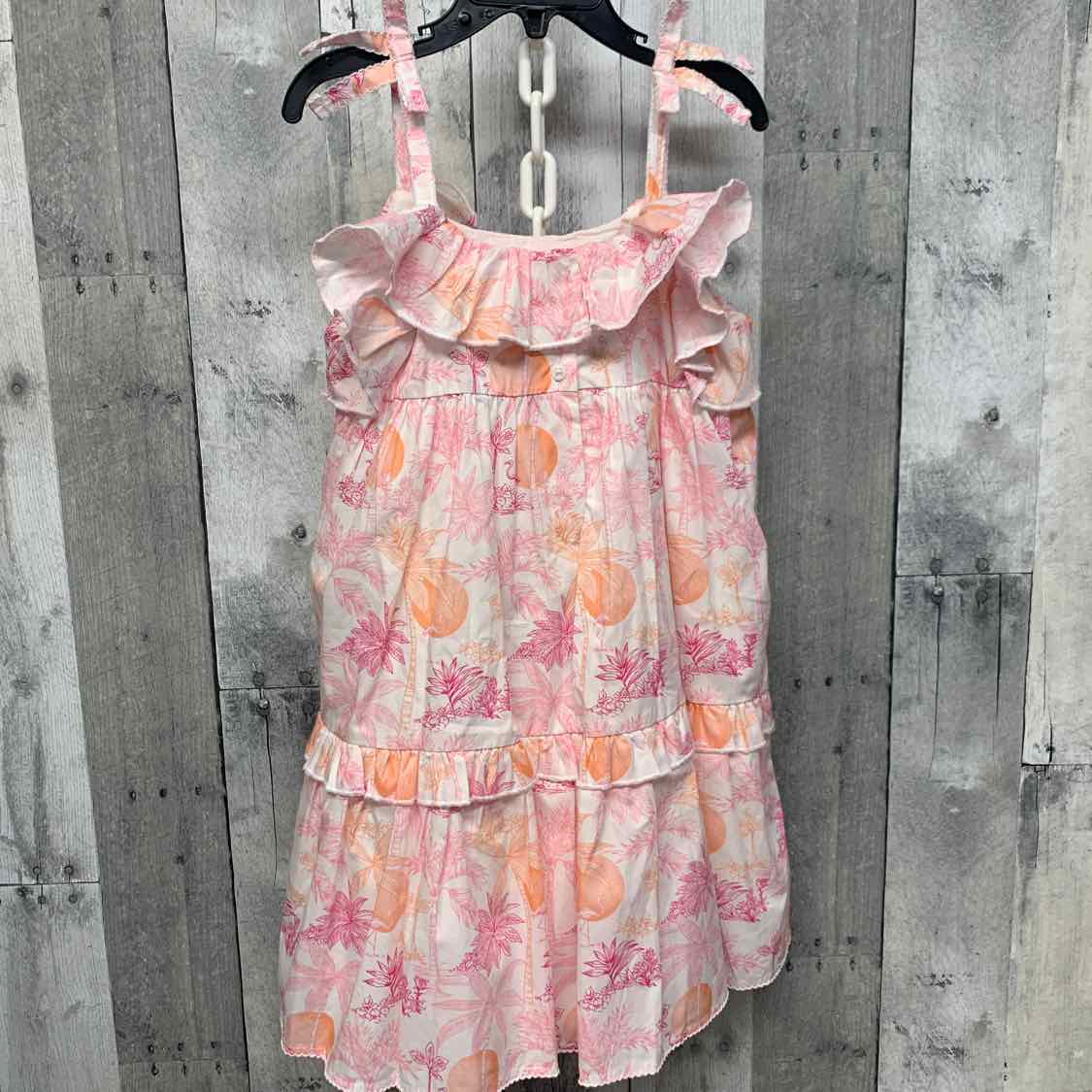 Size 6 White/Orange Janie & Jack Dress
