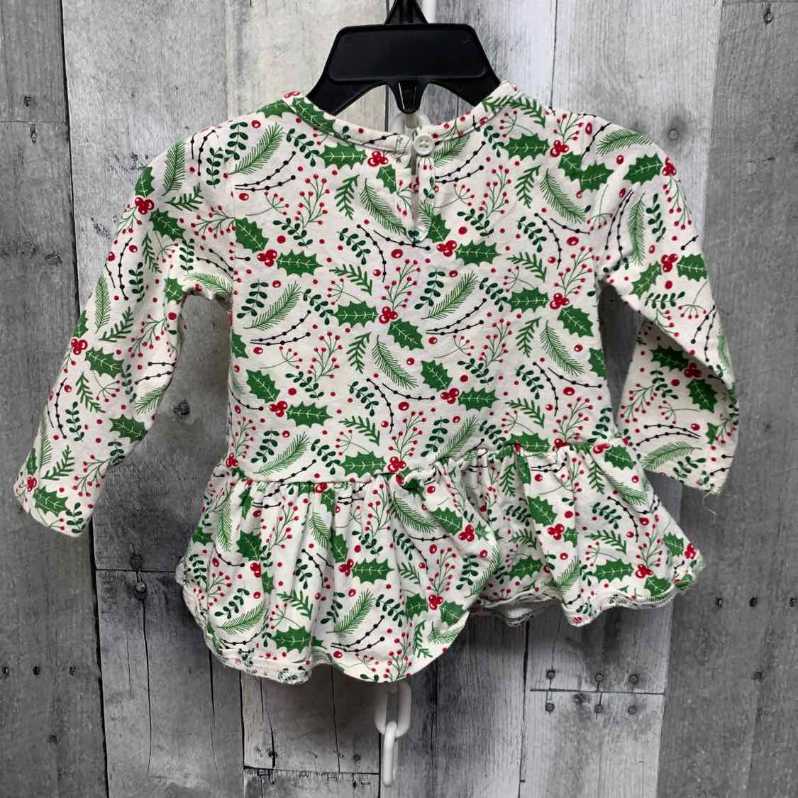 Size 9 Months White Print Baby Essentials Long Sleeve Shirt