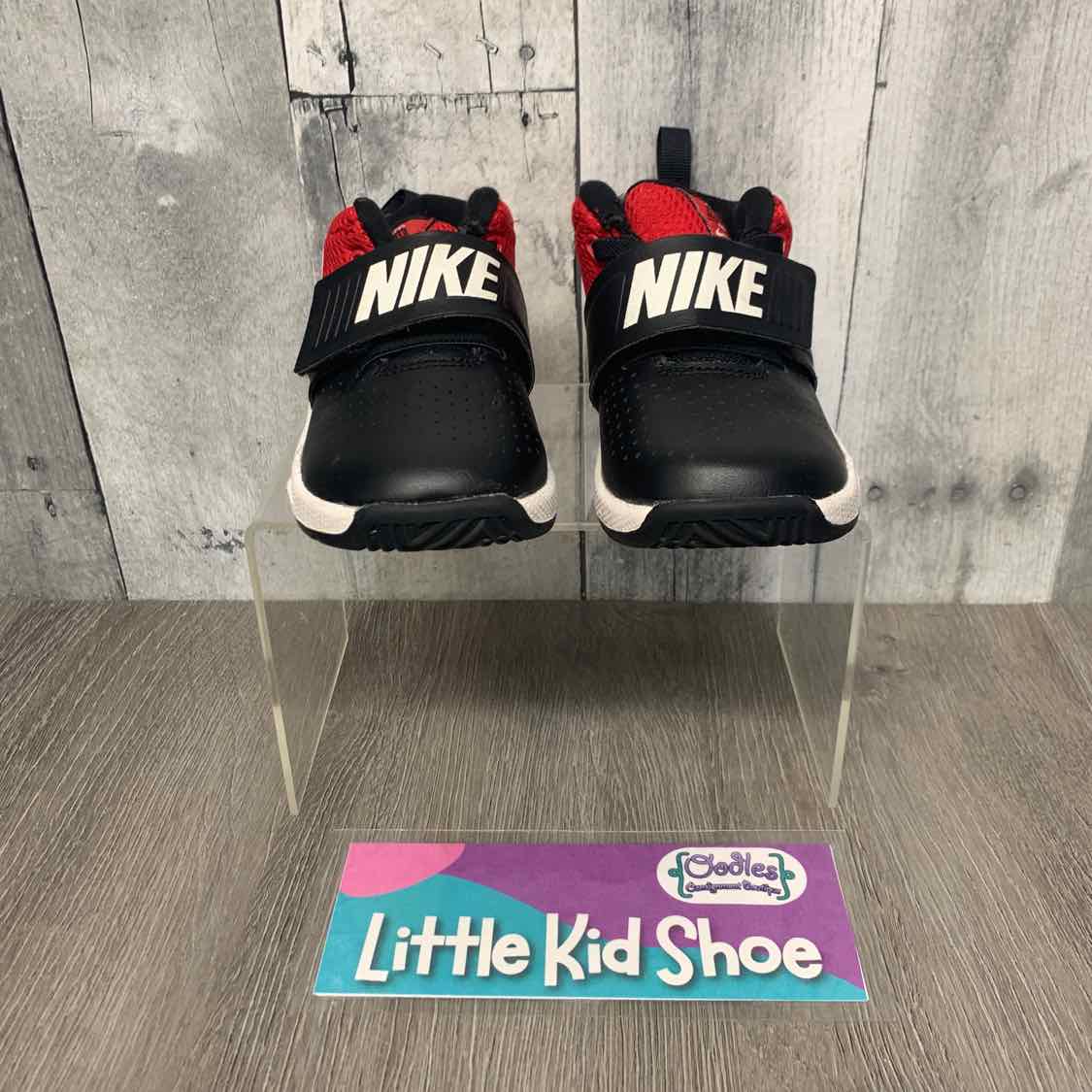 Size 8 Black/Red Sport Brand Sneakers