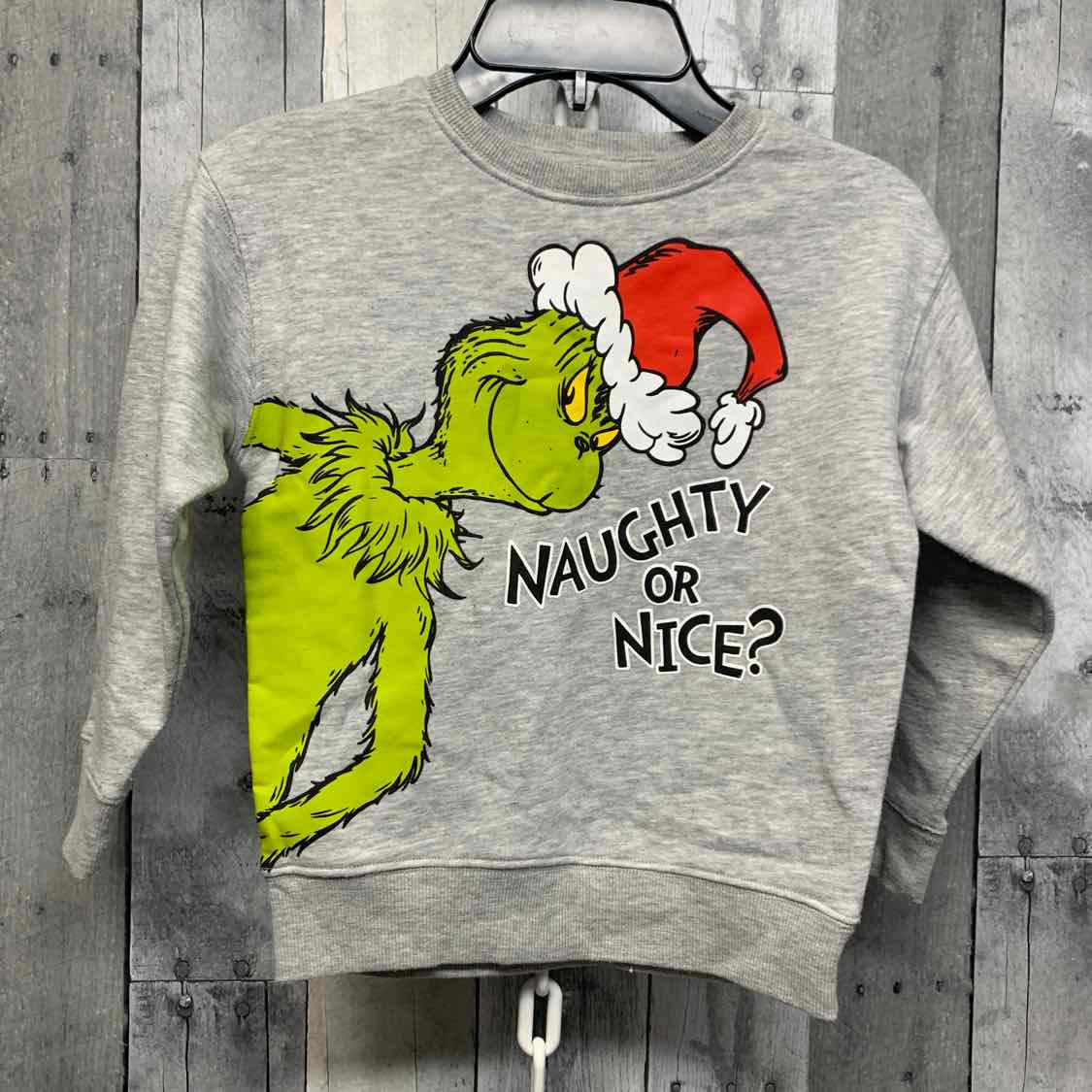 Size 5T Gray Print Carter's Sweat Shirt