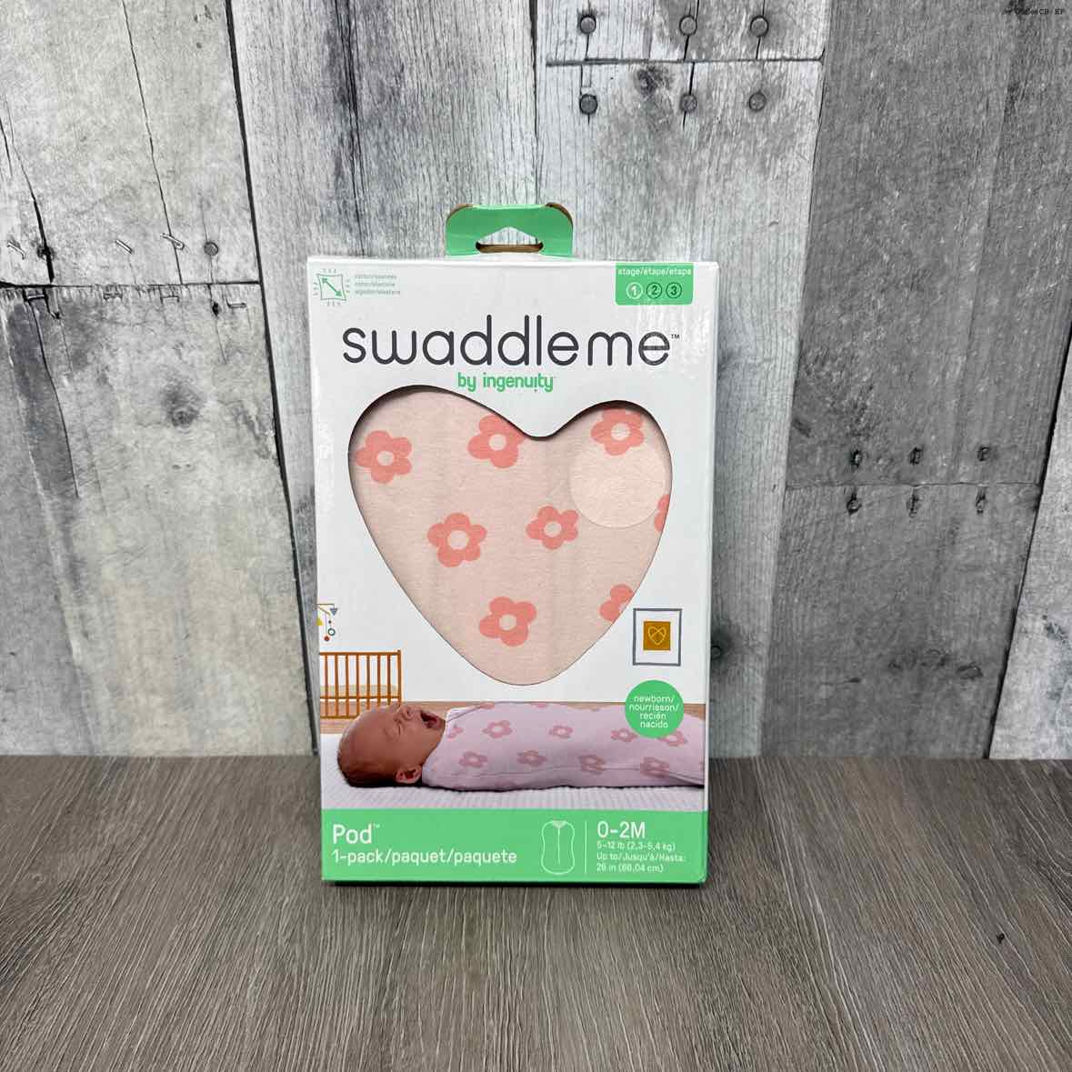 Size Newborn Pink Print Swaddle Me Swaddle