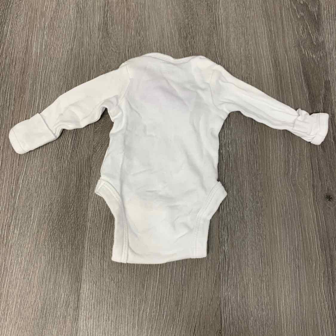 Size Preemie White Gerber Bodysuit