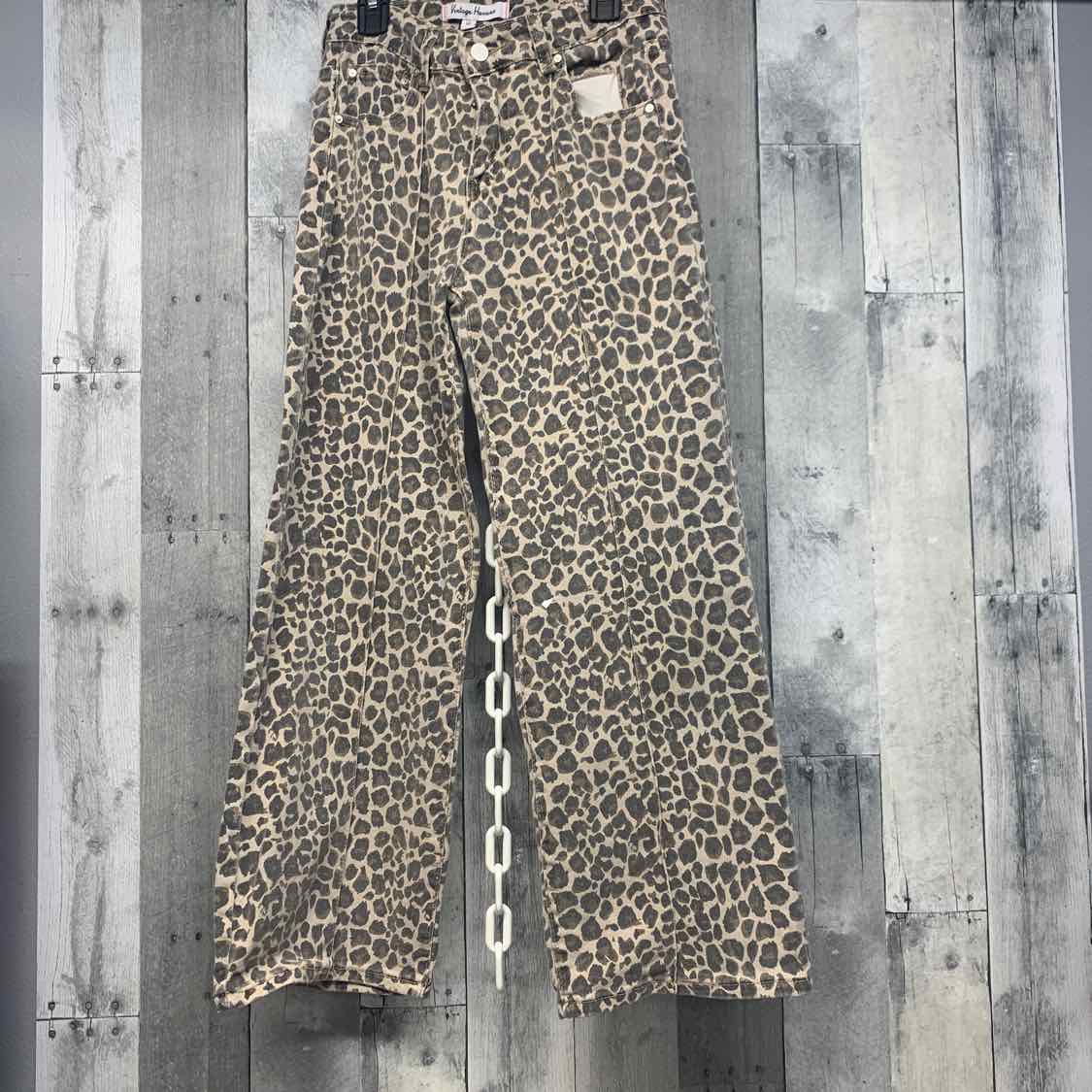 Size 14 Tan Animal Print Name Brand Jeans