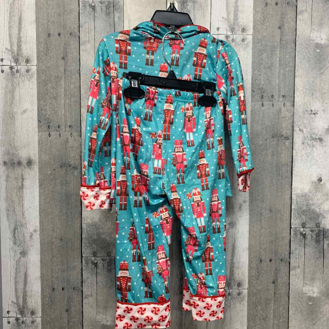 Size 3T Blue/Red Boutique Brand 2pc PJs