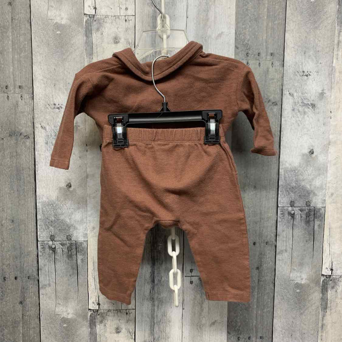 Size 3-6 Months Brown Modern Moments by Gerber Shirt/Pants