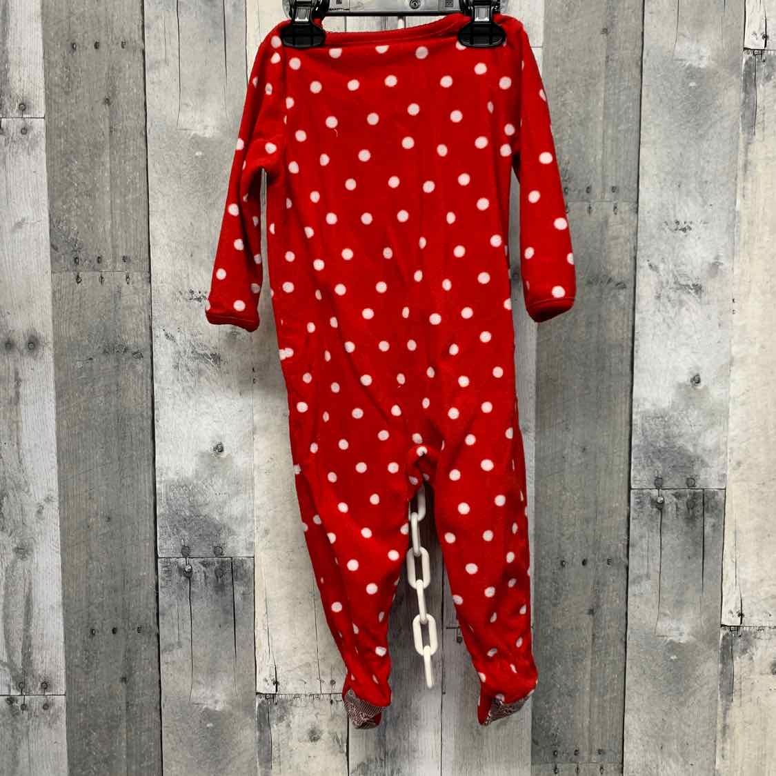 Size 12 Months Red Just One You Footy PJs