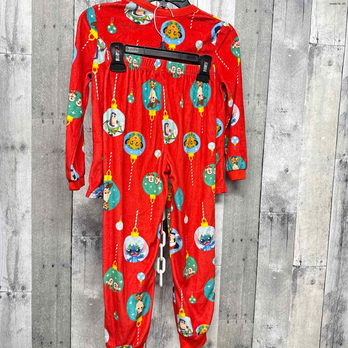 Size 6/7 Red Print Disney 2pc PJs