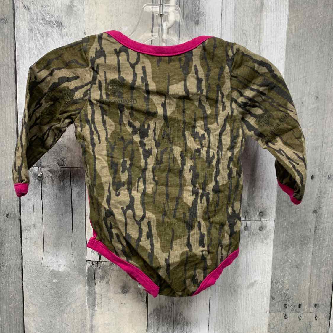 Size 6 Months Pink/Brown Carhartt Bodysuit