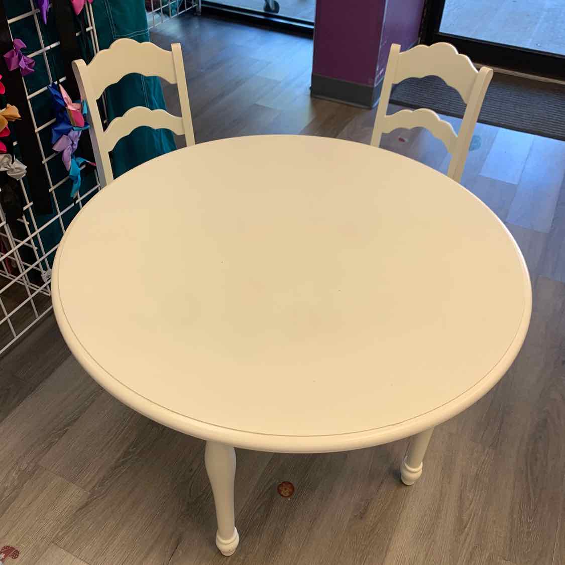 Generic White Table & Chairs