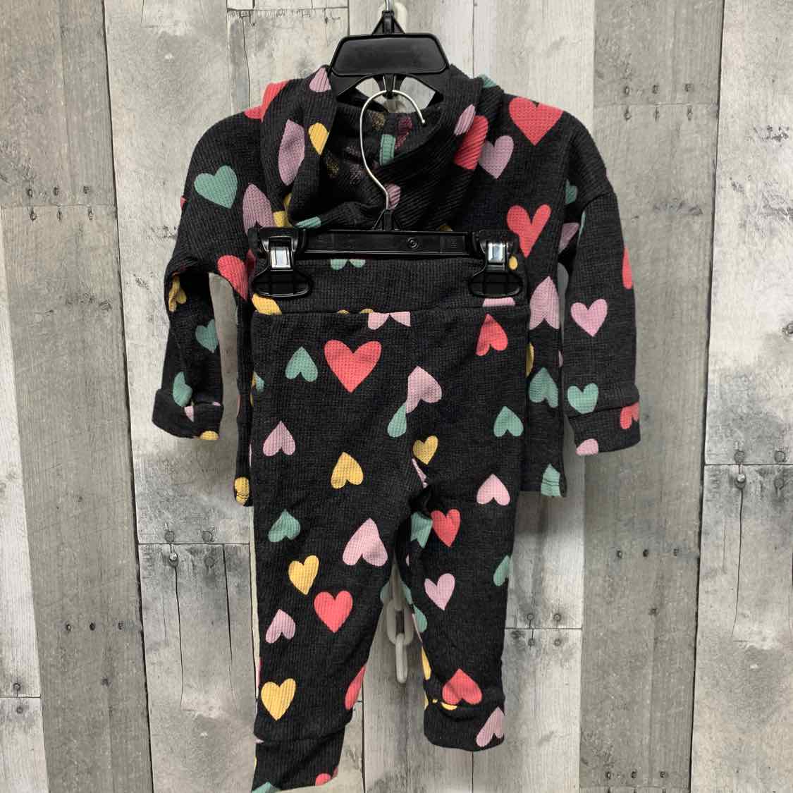 Size 12 Months Gray Print Garanimals Shirt/Pants