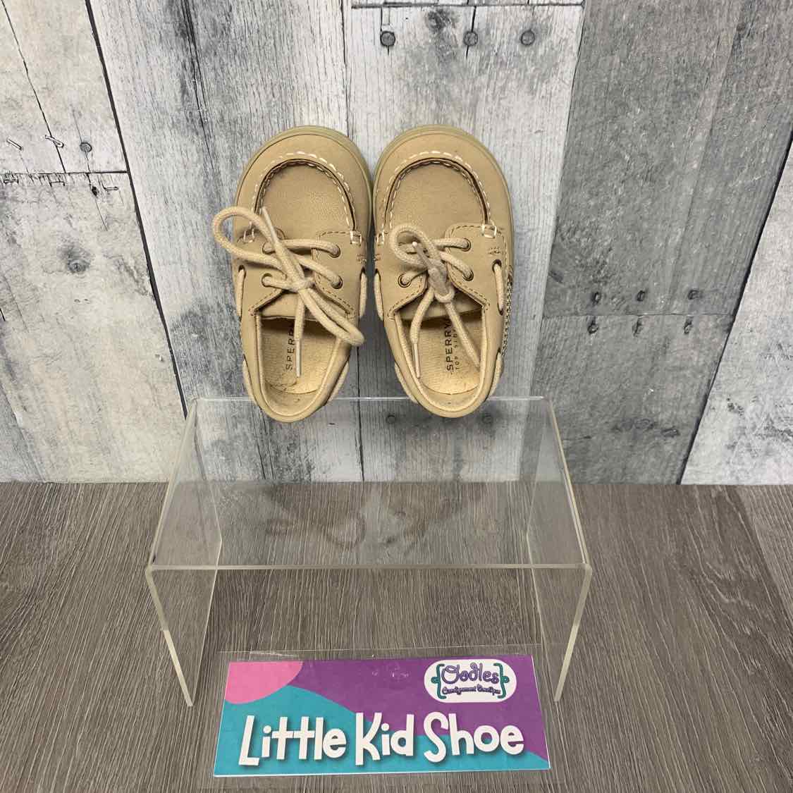 Size 3 Tan Sperry Loafers