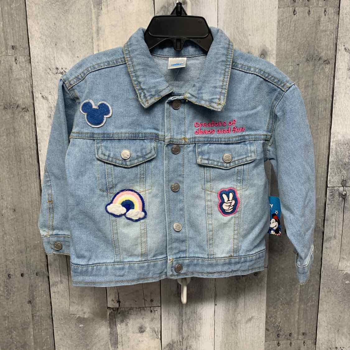 Size 2T Denim Graphic Disney Light Jacket