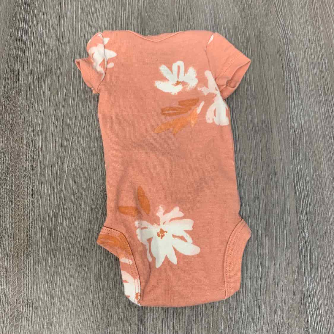 Size Preemie Pink Print Carter's Bodysuit