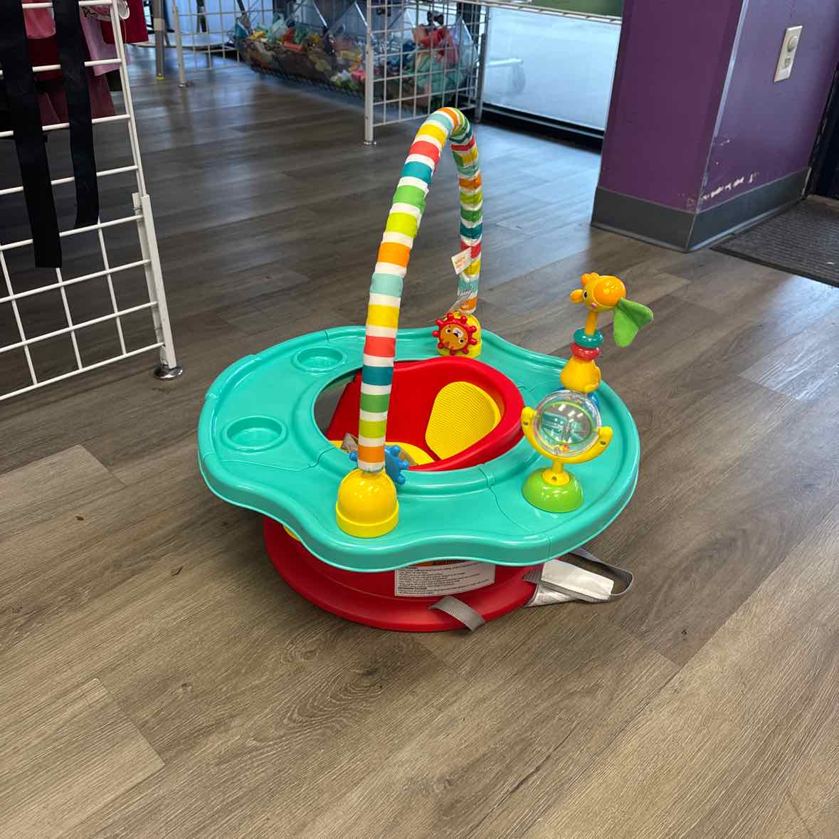 Bright Starts Red/Teal Infant Seat