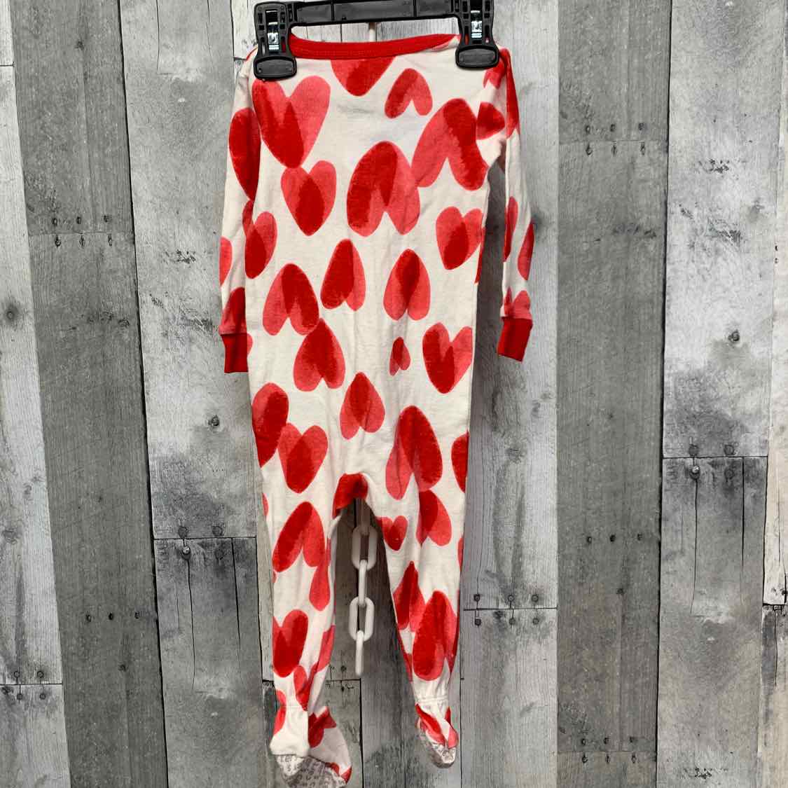 Size 12 Months Red/White Carter's Footy PJs