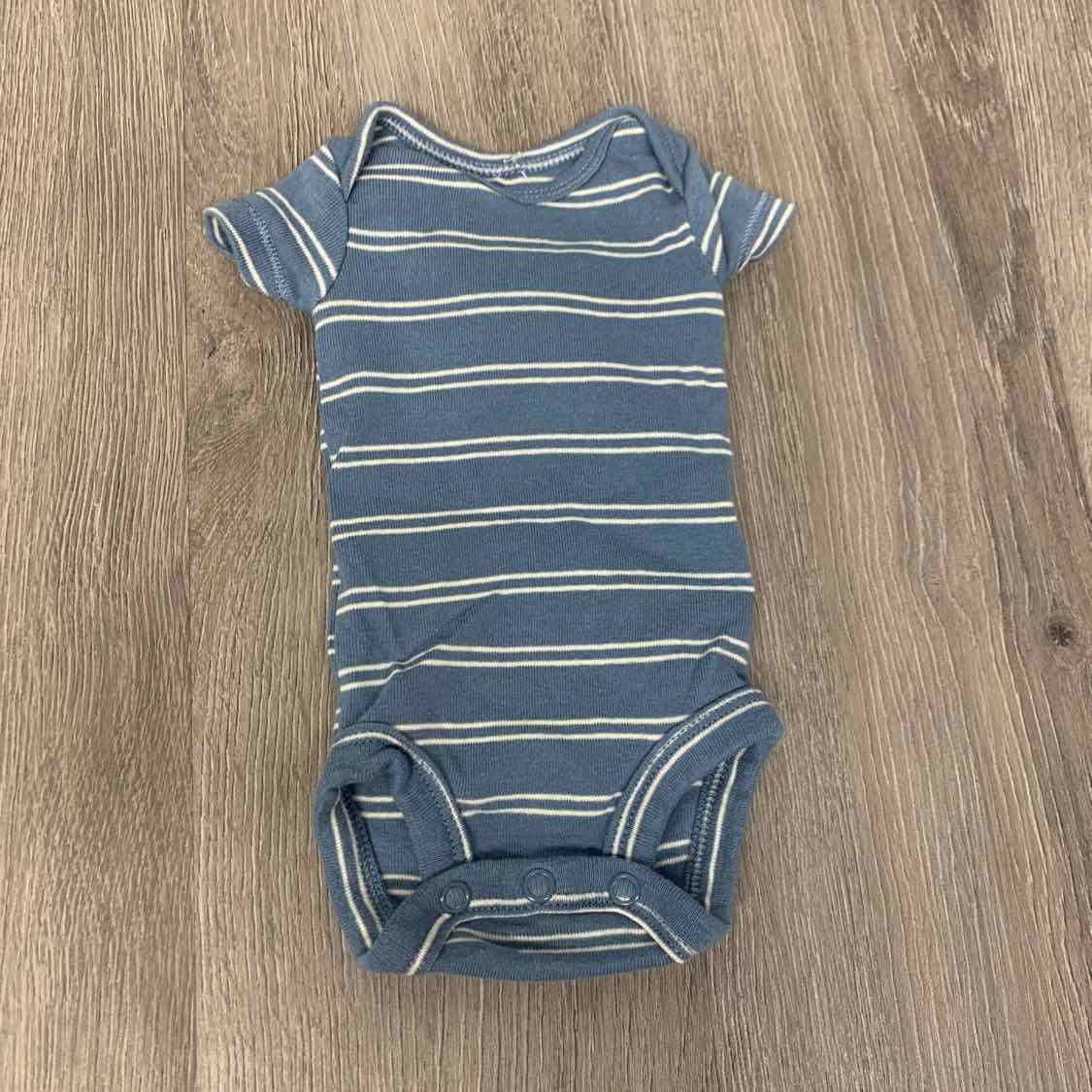 Size Preemie Blue Striped Carter's Bodysuit