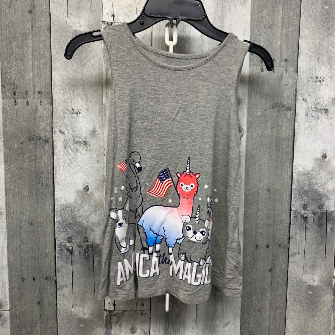 Size 8 Red/White/Blue Justice Tank Top